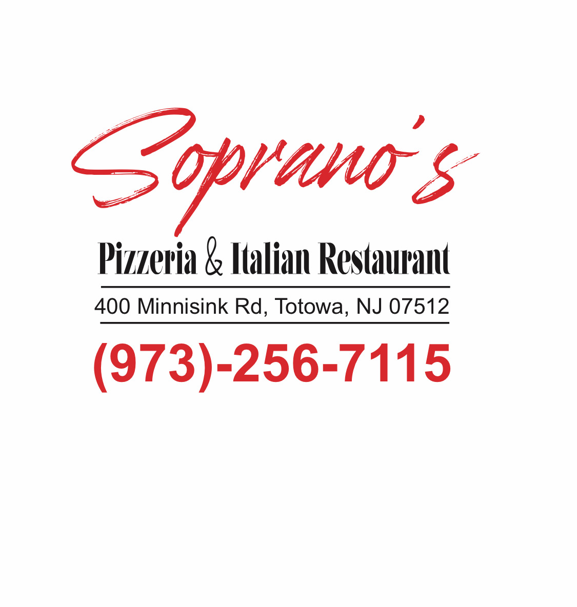 Soprano様のご注文ベジです。 Soprano's Pizzeria and Restaurant - Delicious Pizza & Italian